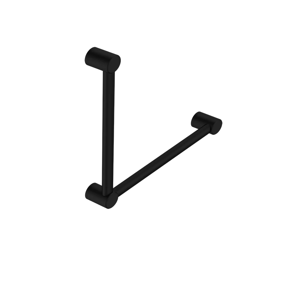 Nero Mecca Care 32mm Ambulant Toilet Grab Rail 90 Degree 450x450mm Matte Black - Image 5