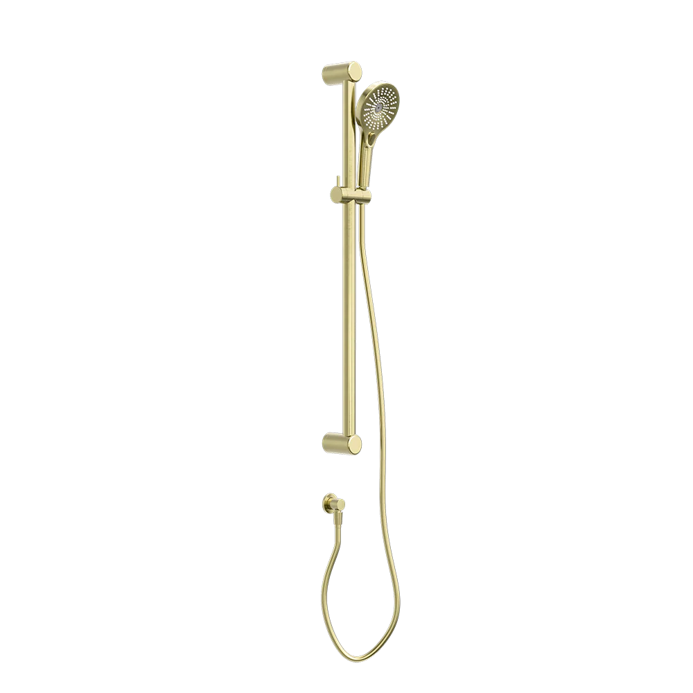 Nero Mecca Care 32mm Grab Rail and Adjustable Shower Rail Set 900mm Brushed Gold