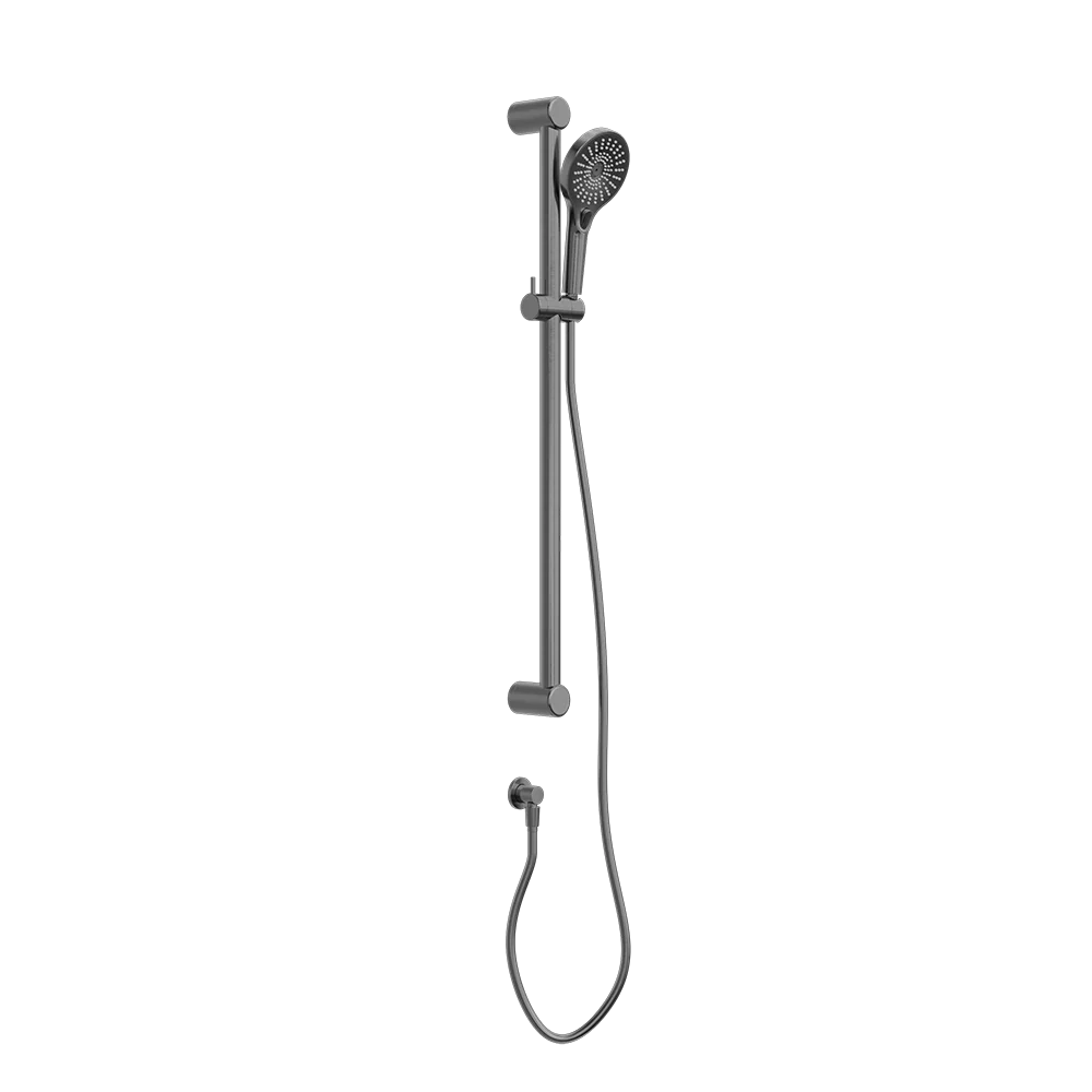 Nero Mecca Care 32mm Grab Rail and Adjustable Shower Rail Set 900mm Brushed Gunmetal - Image 3