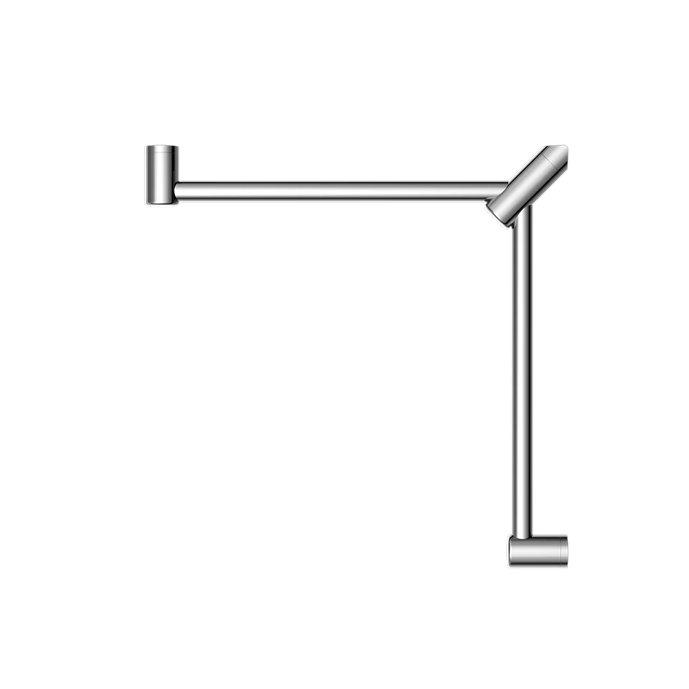 Nero Mecca Care 32mm Wrap Around Corner Grab Rail 600x600mm Chrome - Image 3