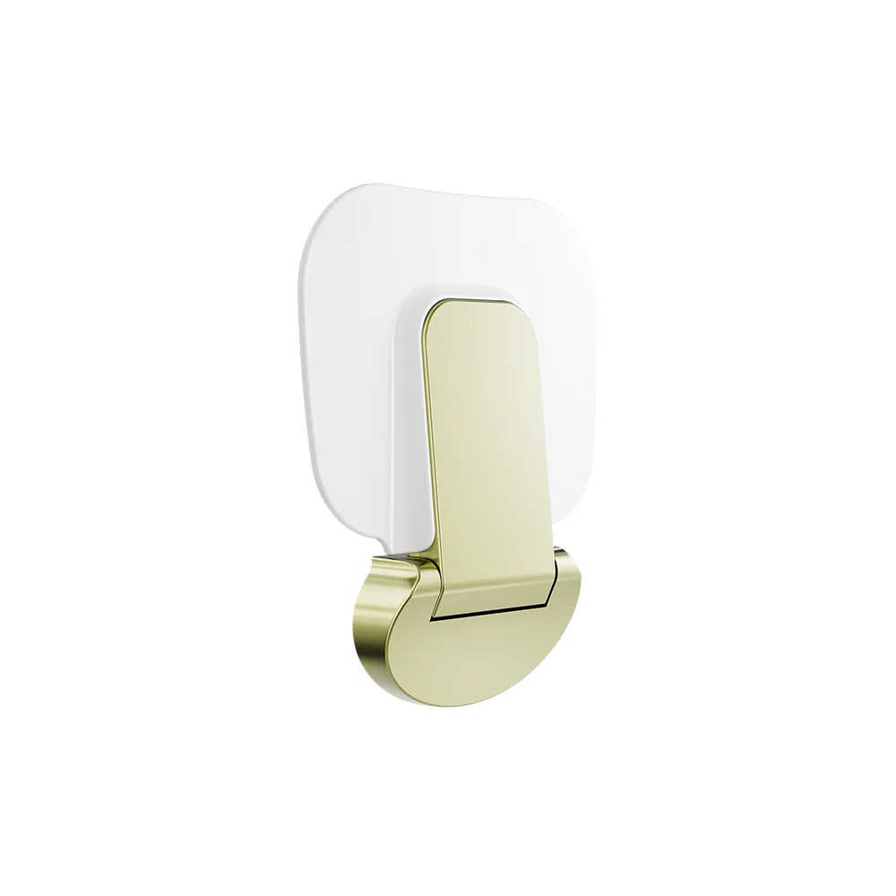 Nero Mecca Care Shower Seat 400x330mm Brushed Gold - Image 3