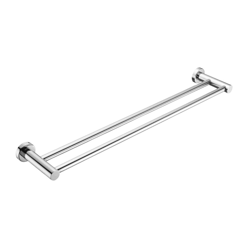 Nero Mecca Double Towel Rail 600mm Chrome - Image 3