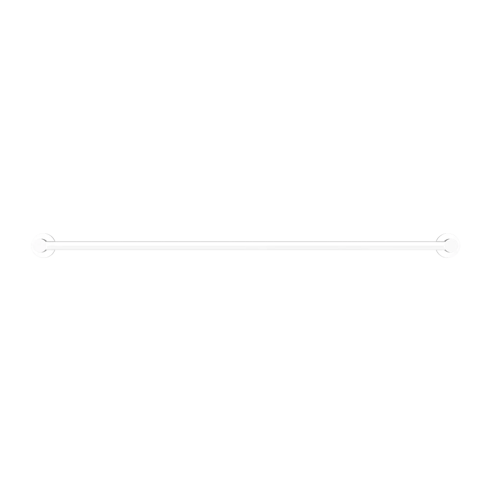 Nero Mecca Double Towel Rail 800mm Matte White - Image 4