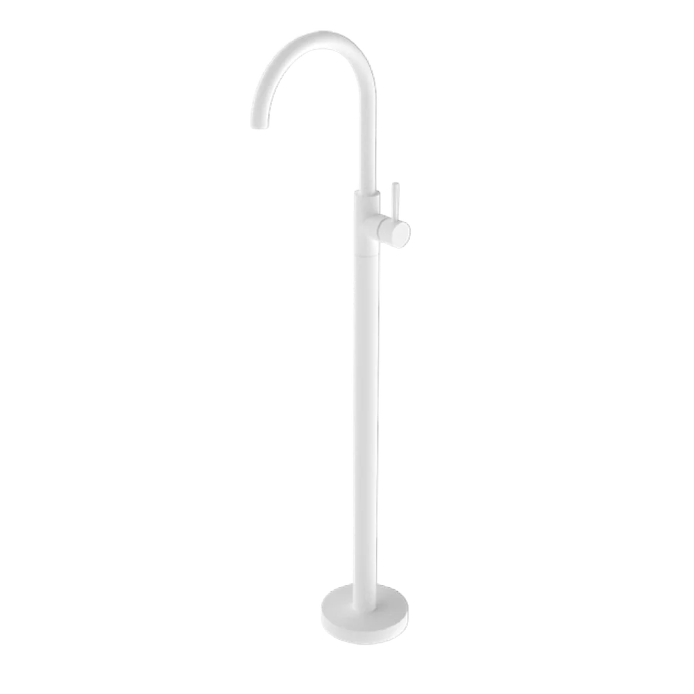 Nero Mecca Freestanding Bath Mixer Matte White