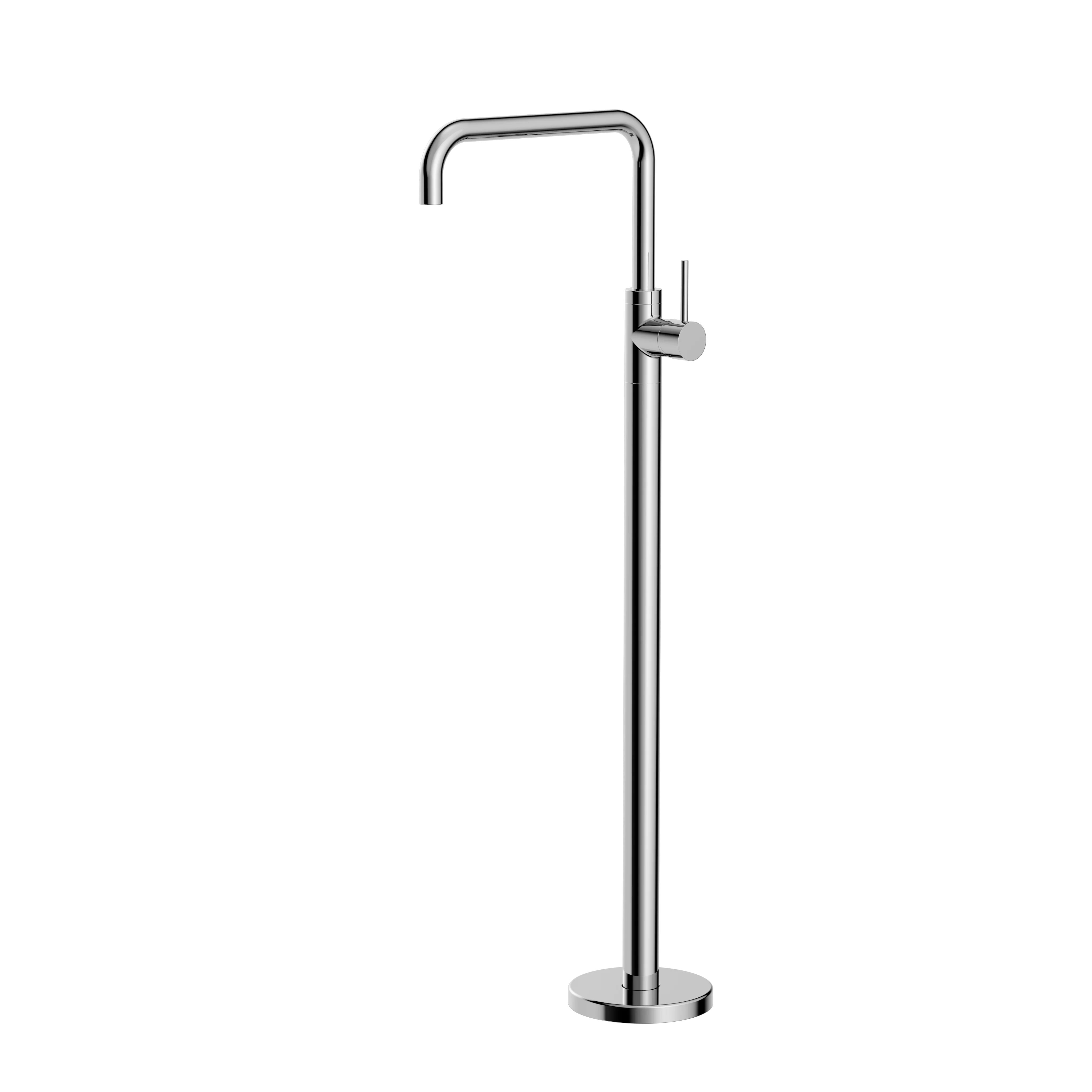 Nero Mecca Freestanding Bath Mixer Square Shape Chrome