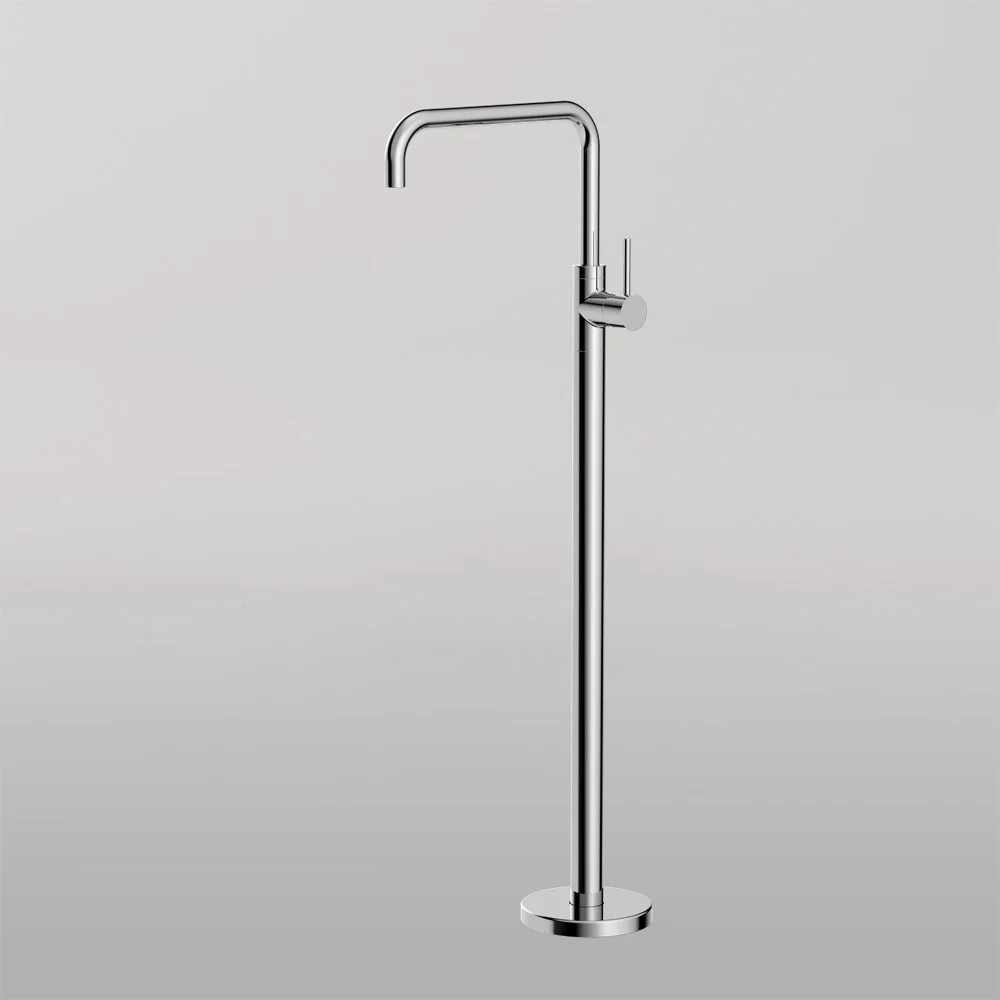 Nero Mecca Freestanding Bath Mixer Square Shape Chrome - Image 2