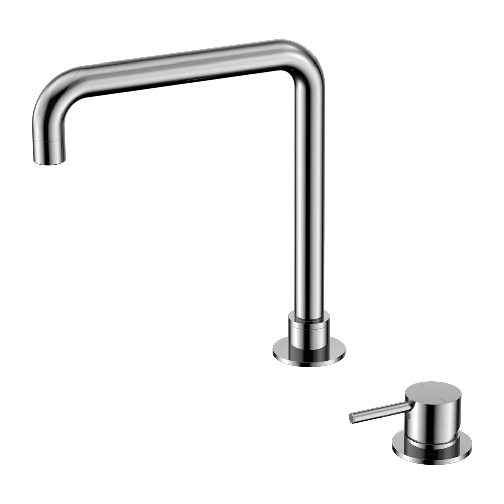 Nero Mecca Hob Basin Mixer Square Swivel Spout Chrome - Image 3