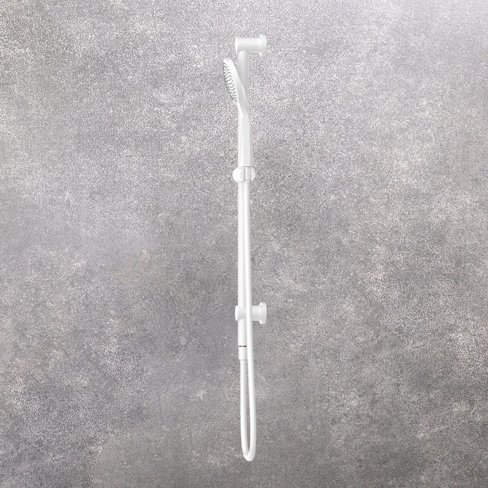 Nero Mecca Rail Shower With Air Shower Matte White - Image 2