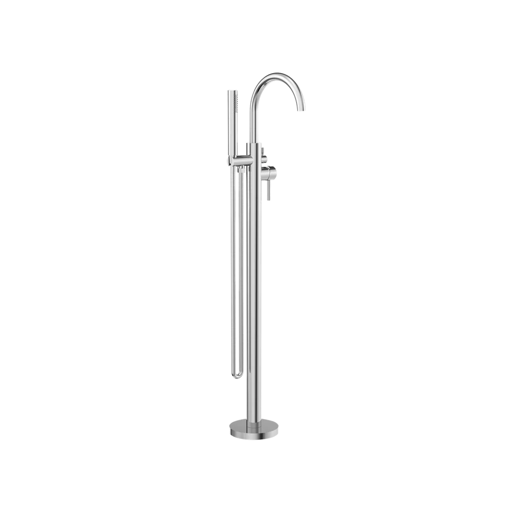 Nero Mecca Round Freestanding Mixer With Hand Shower Chrome - Image 3
