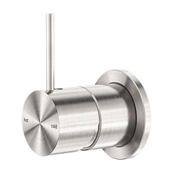 Nero Mecca Shower Mixer 60mm Handle Up Plate Brushed Nickel - Image 3