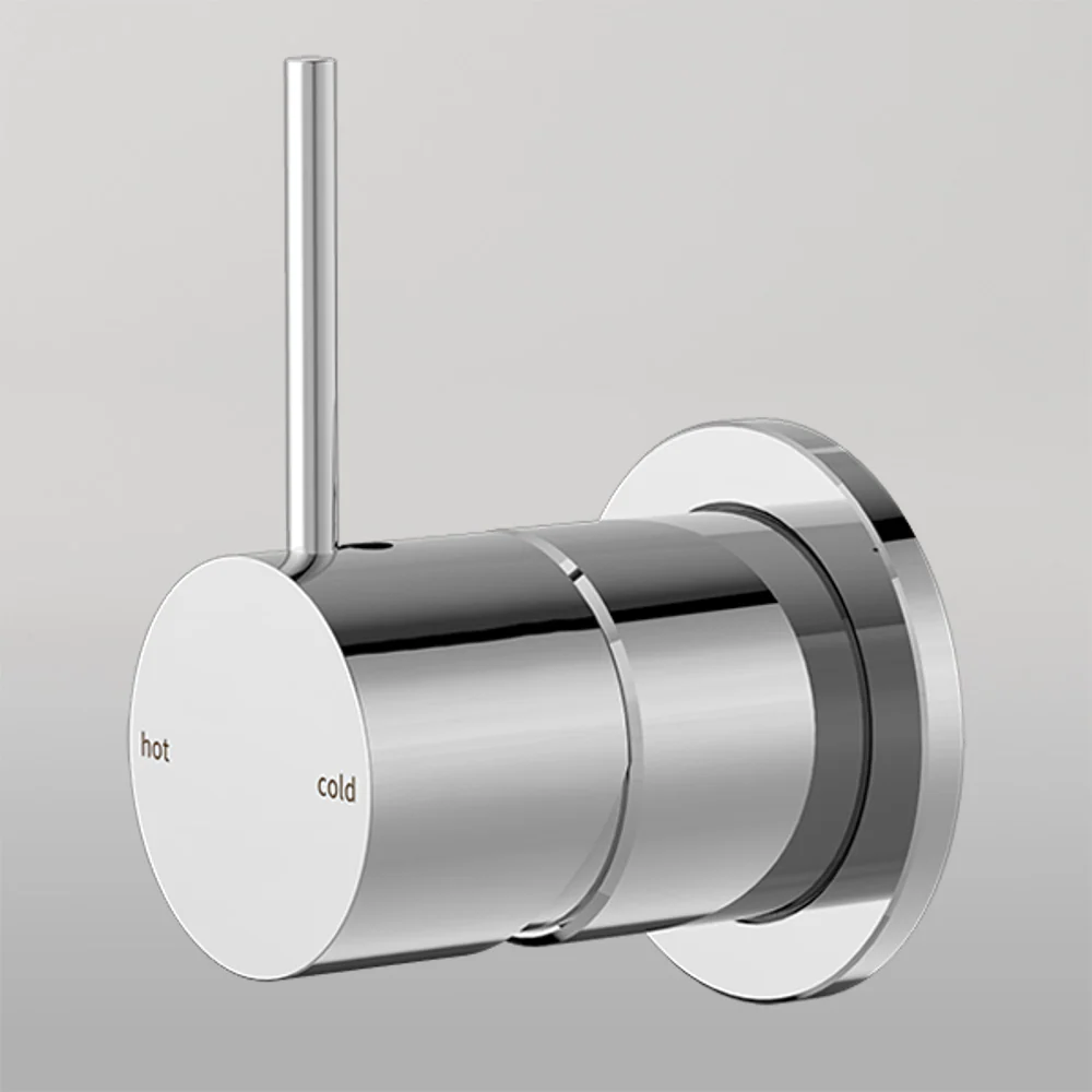 Nero Mecca Shower Mixer 60mm Handle Up Plate Chrome - Image 2