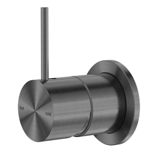 Nero Mecca Shower Mixer 60mm Handle Up Plate Gun Metal