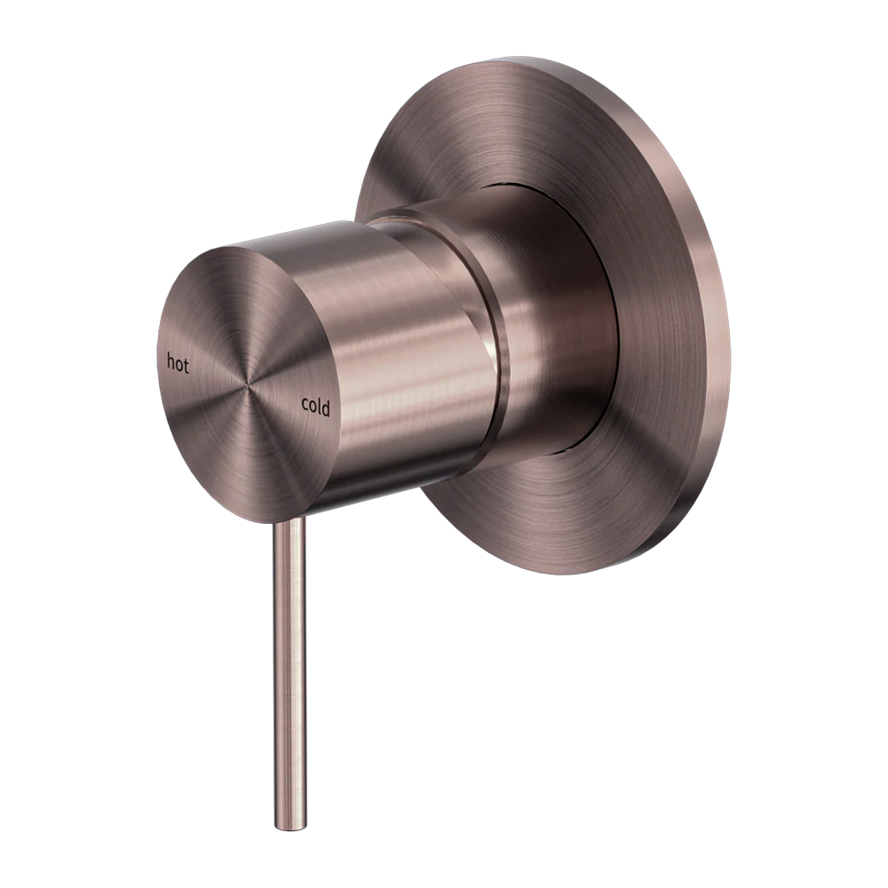 Nero Mecca Shower Mixer 80mm Plate Brushed Bronze