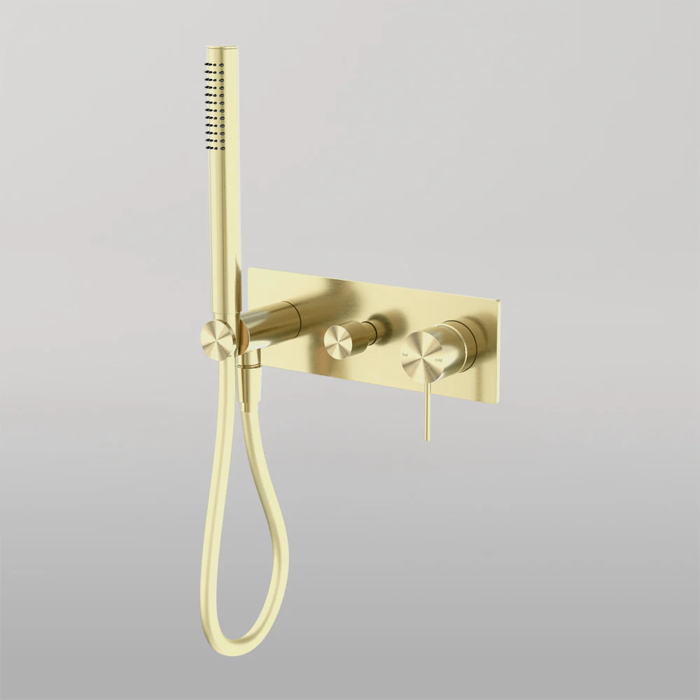 Nero Mecca Shower Mixer Divertor System Brushed Gold - Image 2
