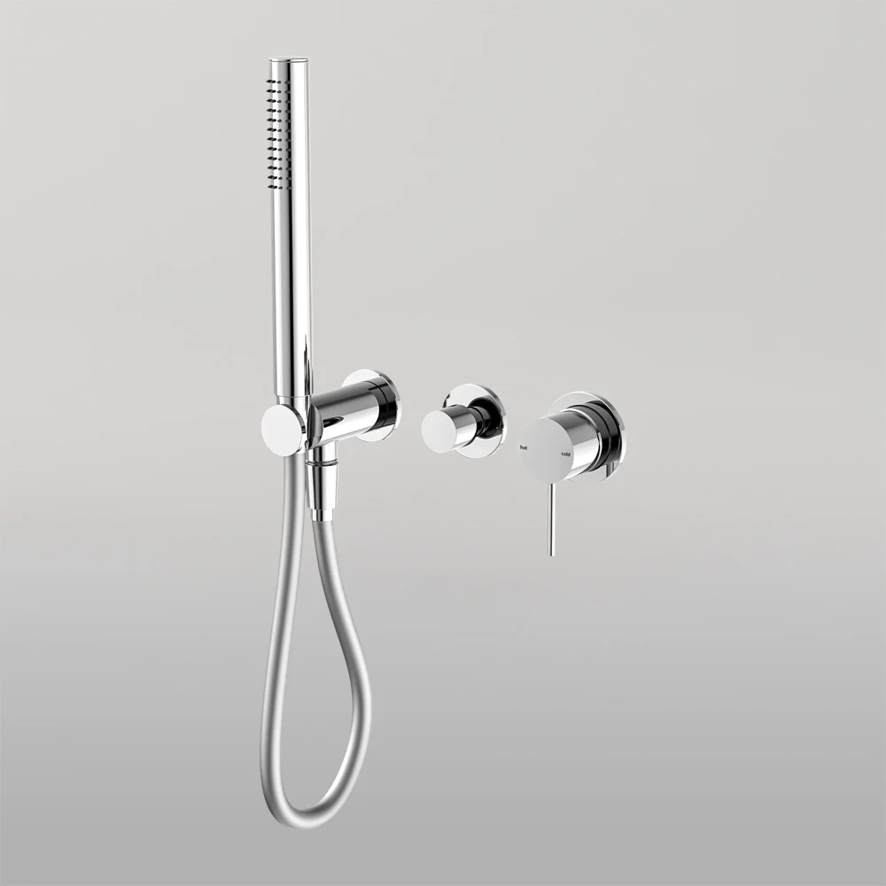 Nero Mecca Shower Mixer Divertor System Separate Back Plate Chrome - Image 2