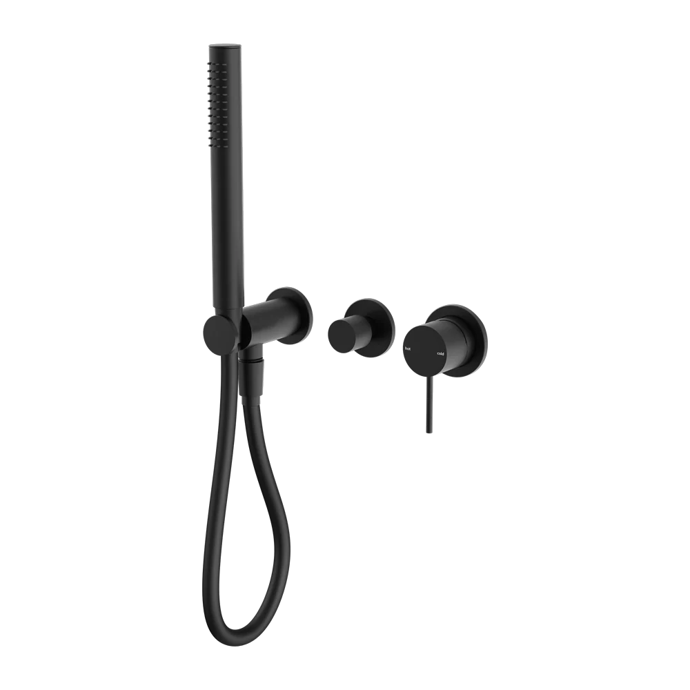 Nero Mecca Shower Mixer Divertor System Separate Back Plate Matte Black