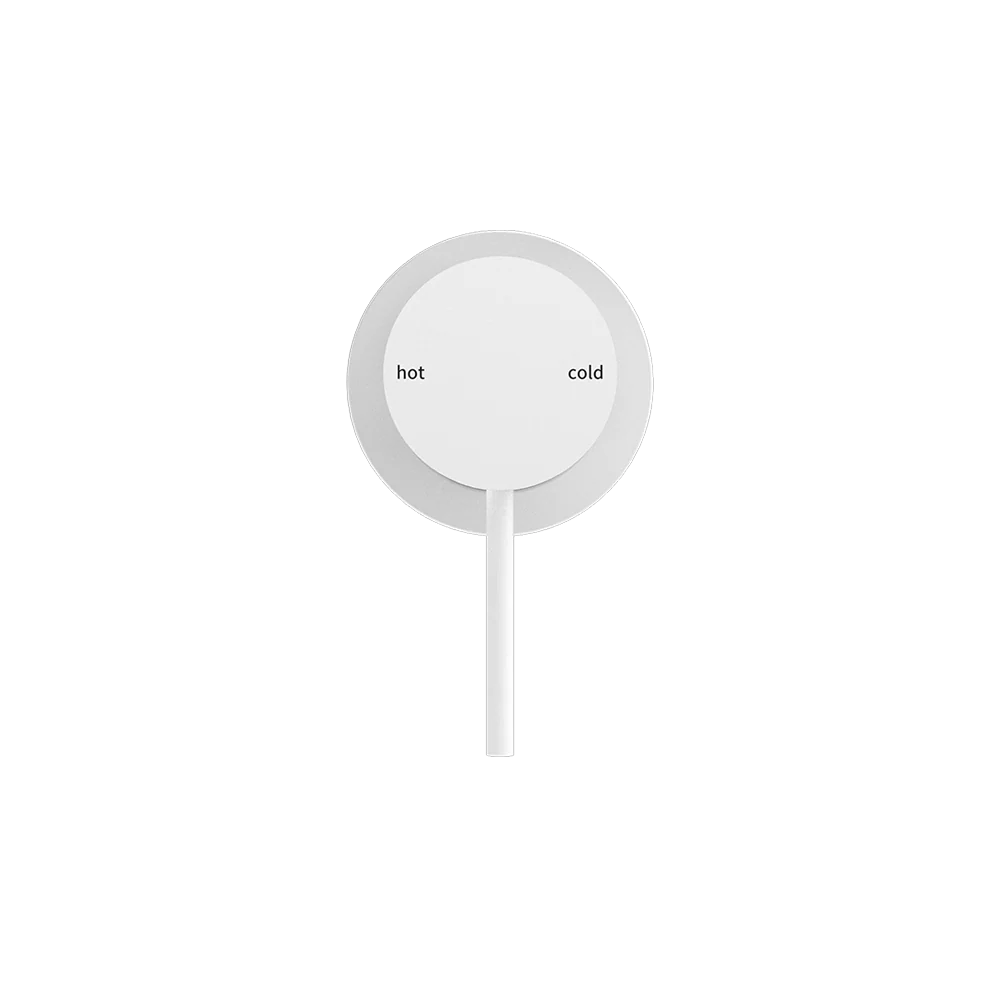 Nero Mecca Shower Mixer with 60mm Plate Matte White - Image 4