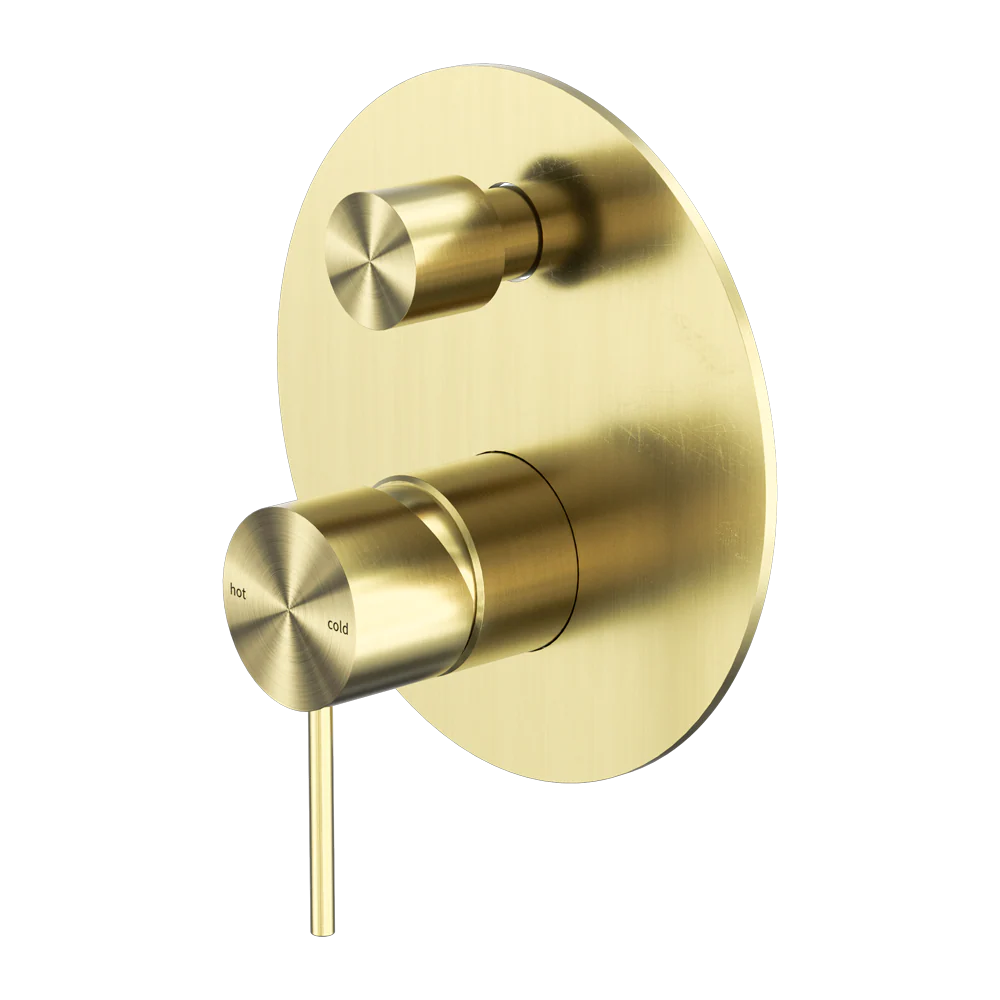 Nero Mecca Shower Mixer with Divertor Brushed Gold