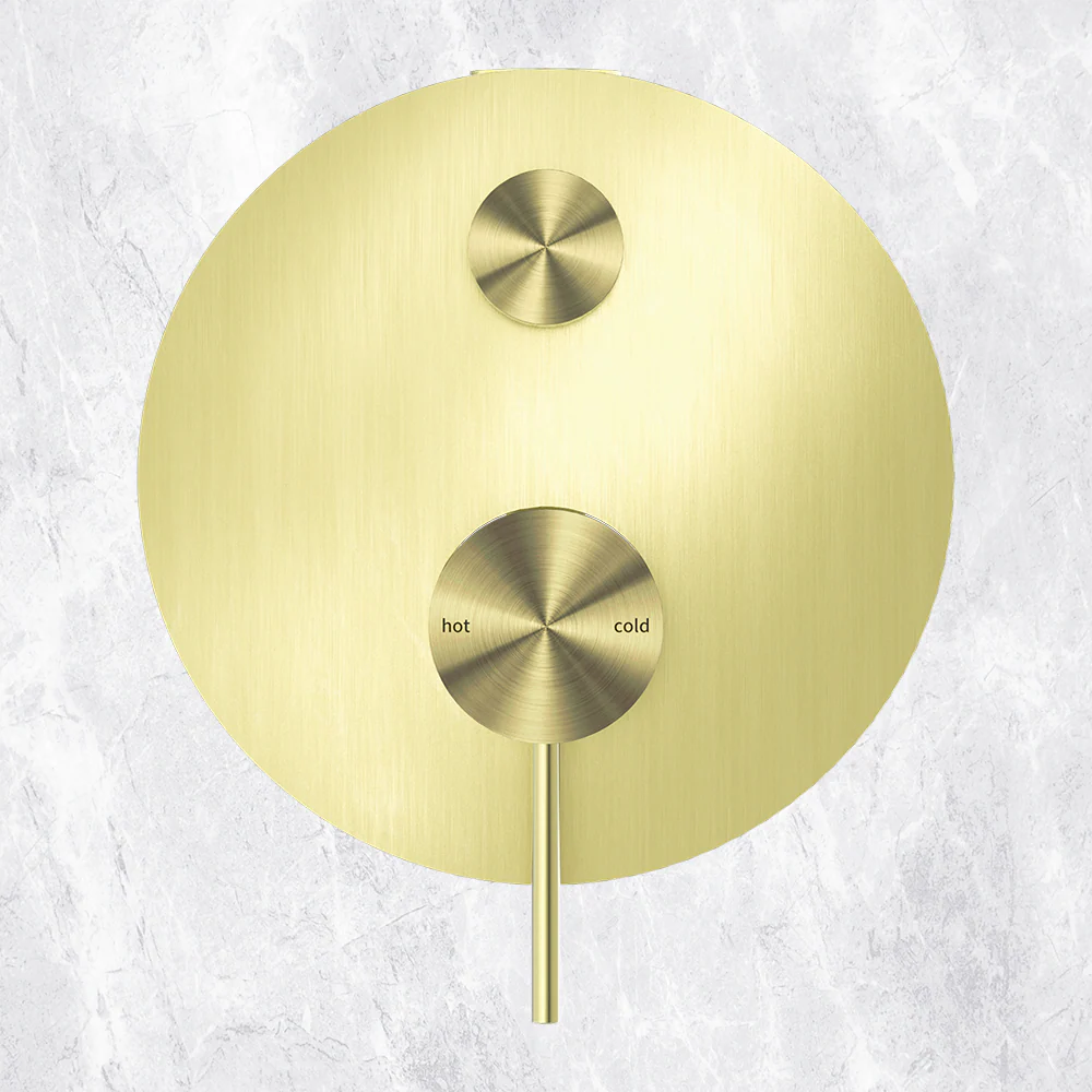 Nero Mecca Shower Mixer with Divertor Brushed Gold - Image 2