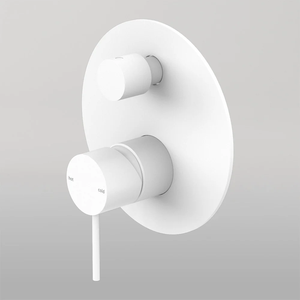 Nero Mecca Shower Mixer With Divertor Matte White - Image 2