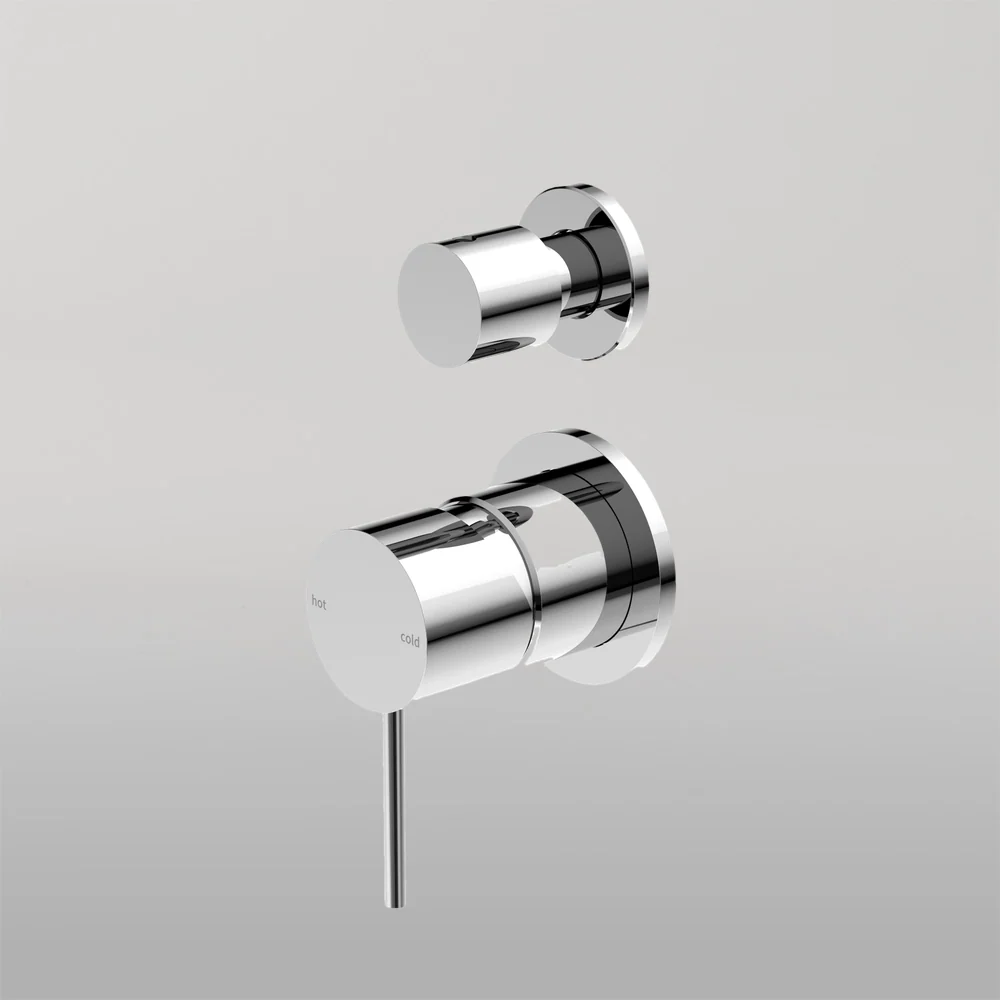 Nero Mecca Shower Mixer With Divertor Separate Back Plate Chrome - Image 2