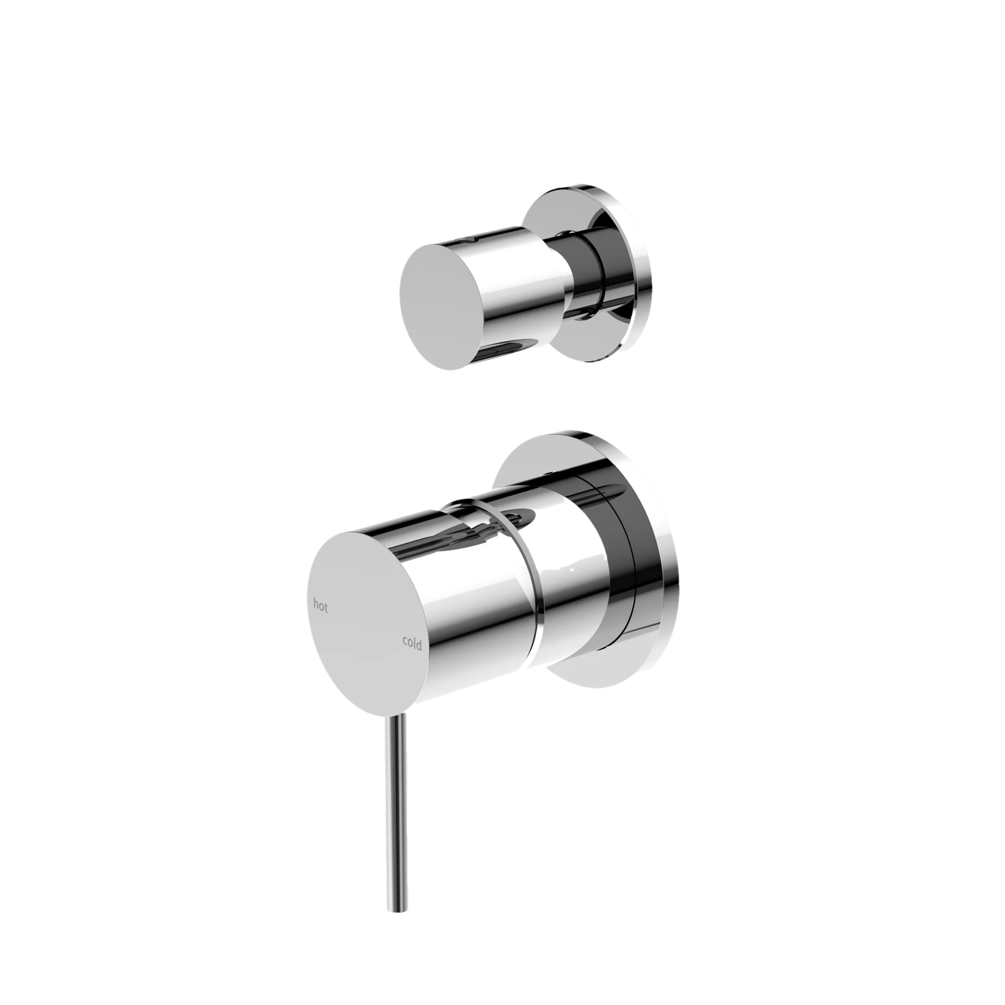 Nero Mecca Shower Mixer With Divertor Separate Back Plate Chrome - Image 3