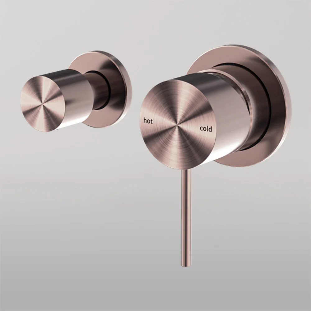 Nero Mecca Shower Mixer With Horizontal 2 Way Divertor Brushed Bronze - Image 2
