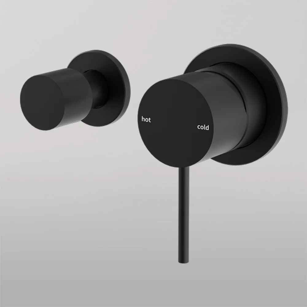 Nero Mecca Shower Mixer With Horizontal 2 Way Divertor Matte Black - Image 2