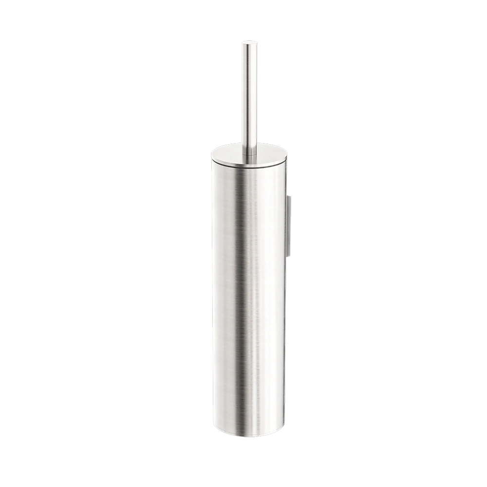 Nero Mecca Toilet Brush Holder Brushed Nickel