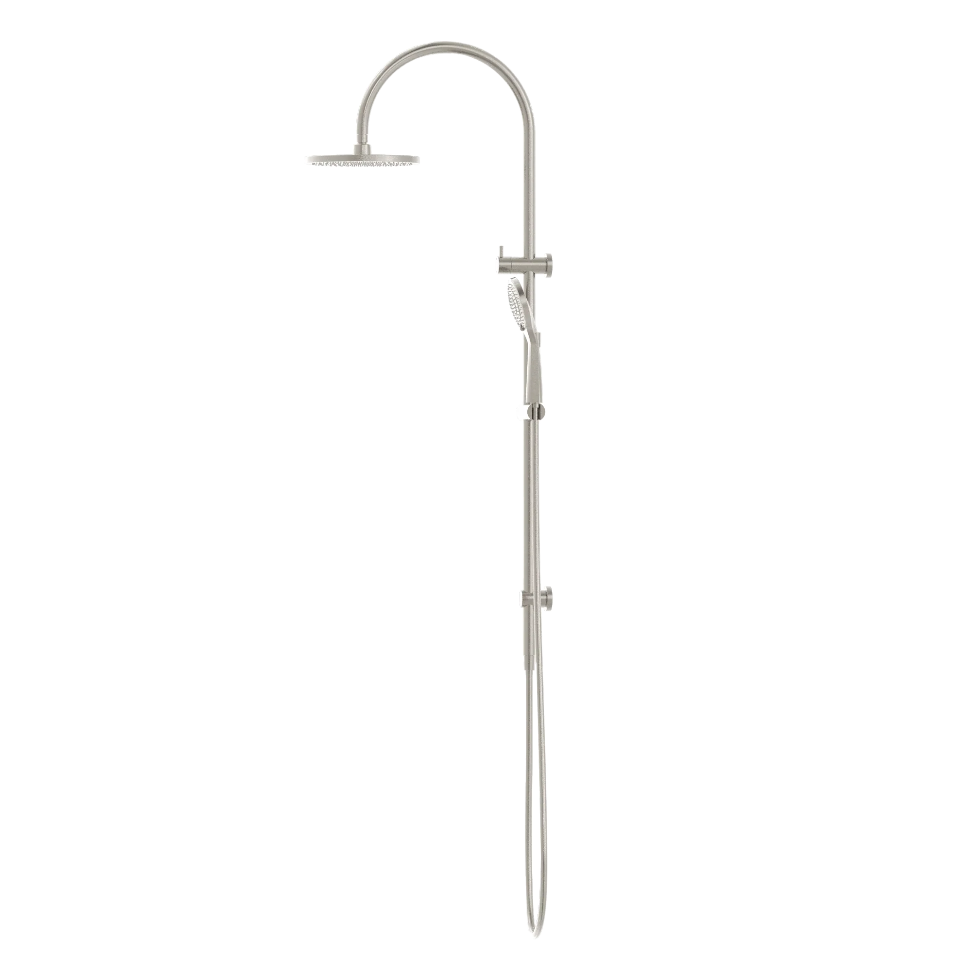 Nero Mecca Twin Shower with Air Shower Brushed Nickel - Image 3