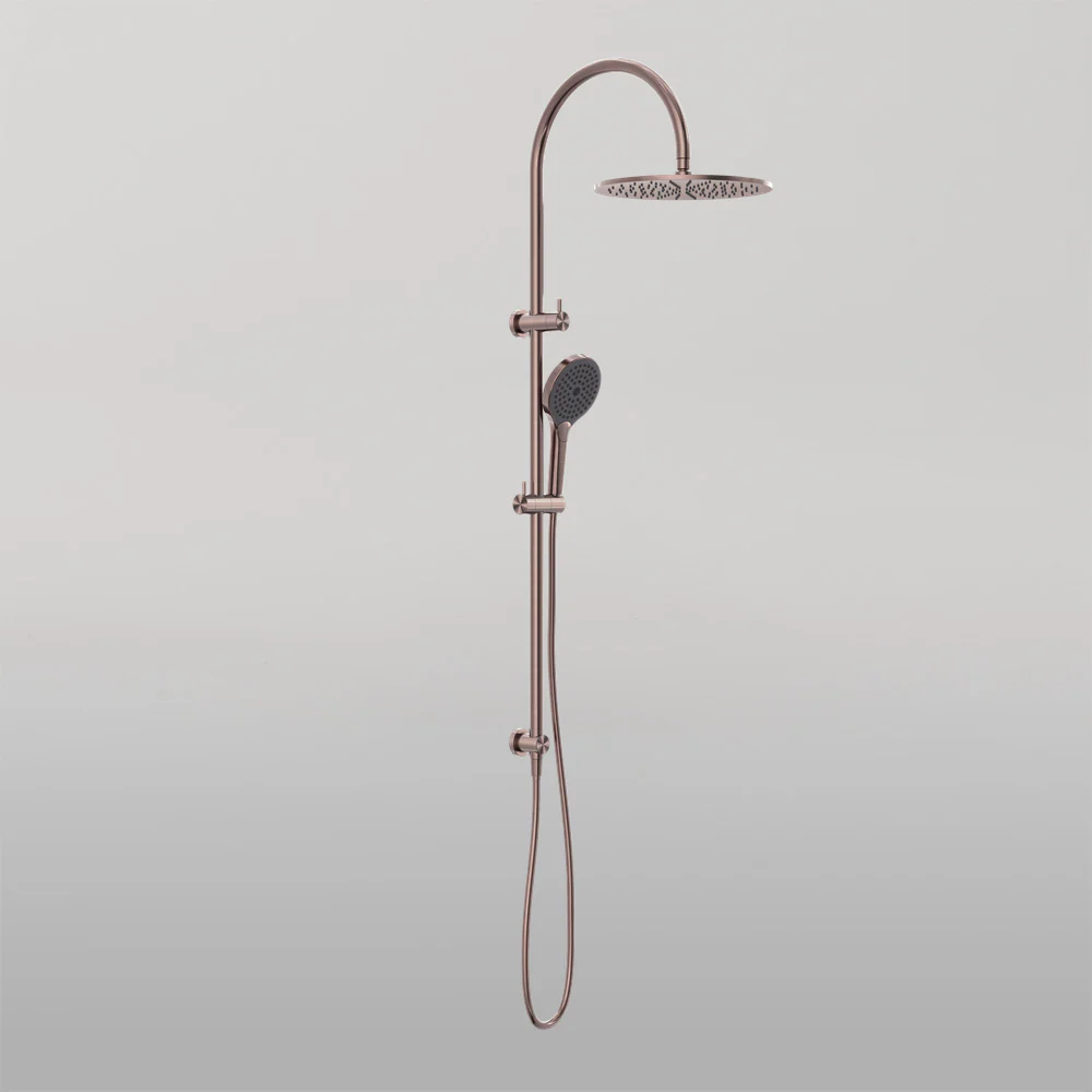 Nero Mecca Twin Shower With Air Shower II Brushed Bronze - Image 2