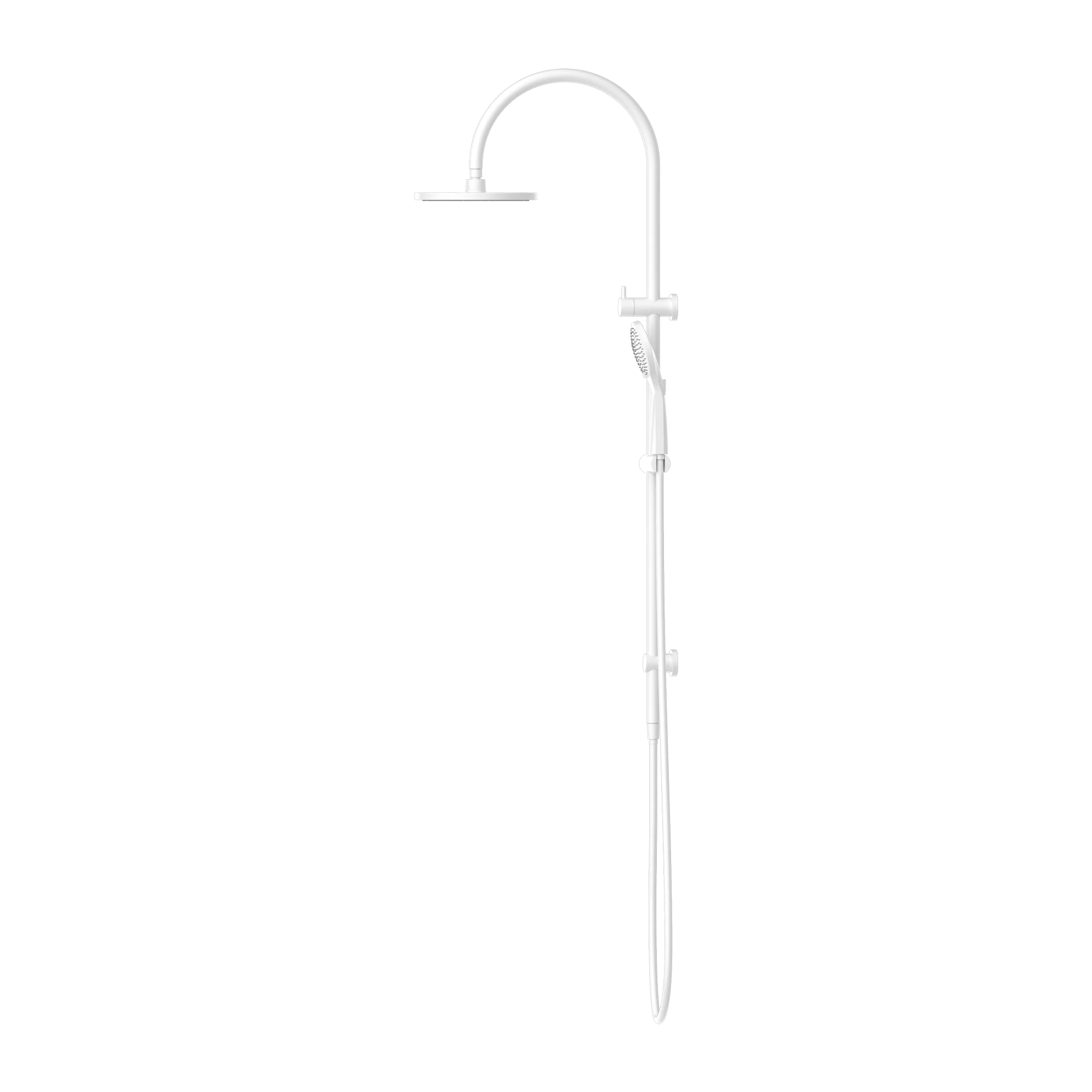Nero Mecca Twin Shower with Air Shower Matte White - Image 3