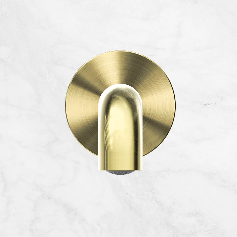 Nero Mecca Wall Basin/Bath 160mm Spout Brushed Gold - Image 2