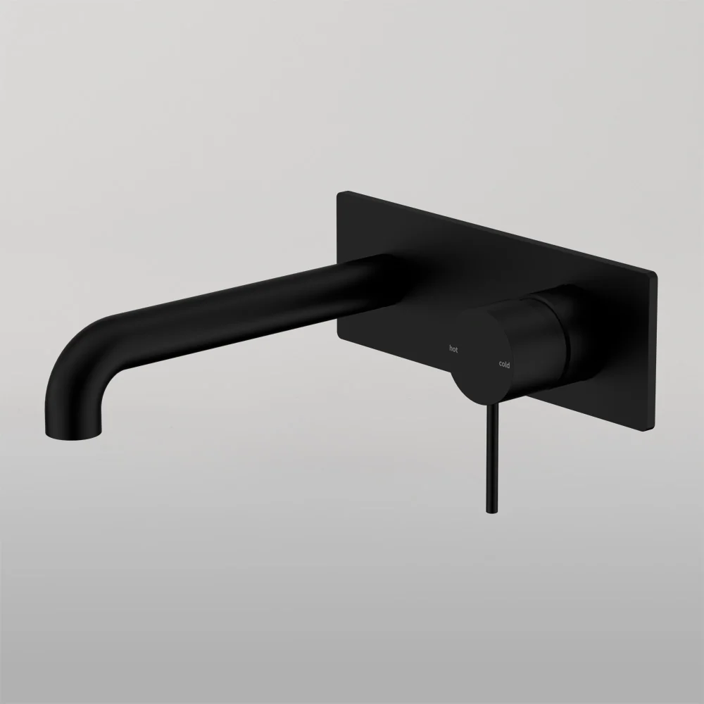 Nero Mecca Wall Basin/Bath Mixer 120mm Matte Black - Image 2