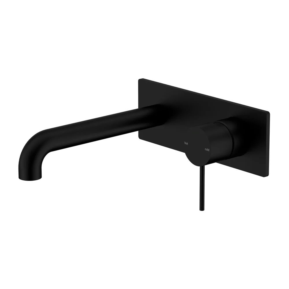 Nero Mecca Wall Basin/Bath Mixer 185mm Matte Black - Image 3