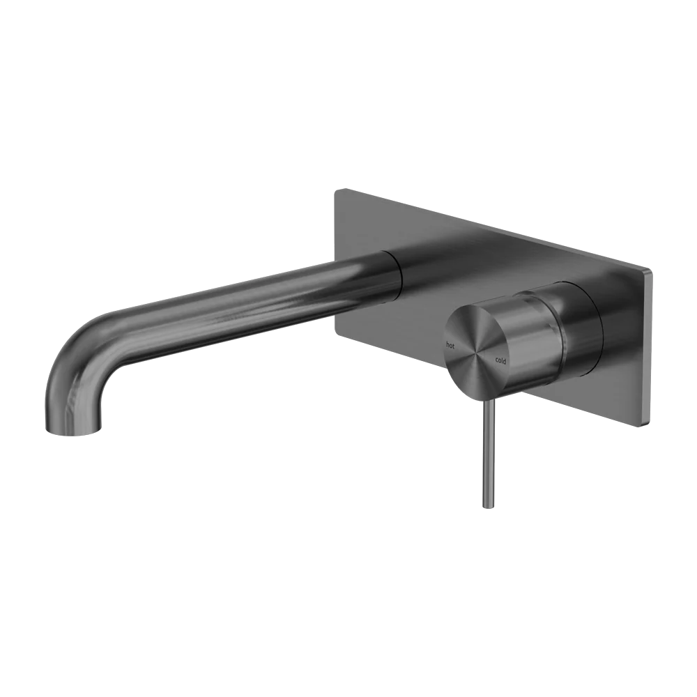 Nero Mecca Wall Basin/Bath Mixer 260mm Gun Metal - Image 3