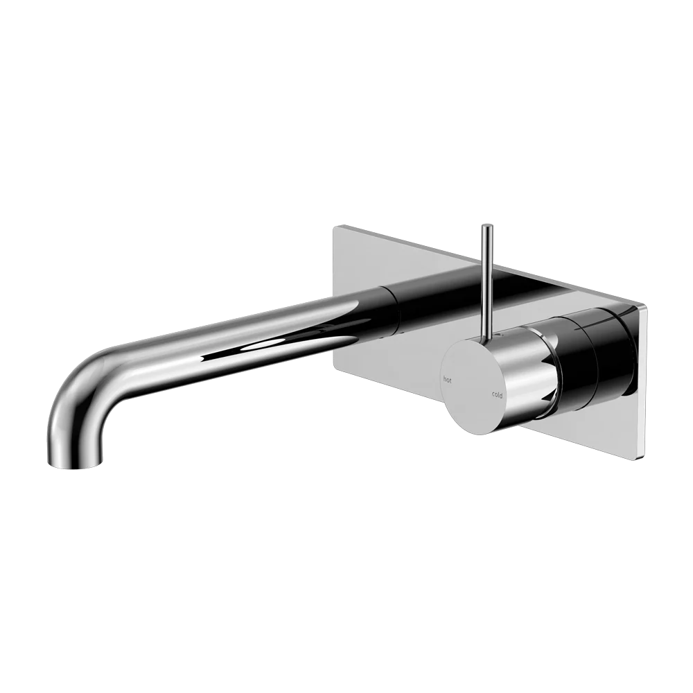 Nero Mecca Wall Basin/Bath Mixer Handle Up 160mm Chrome - Image 3