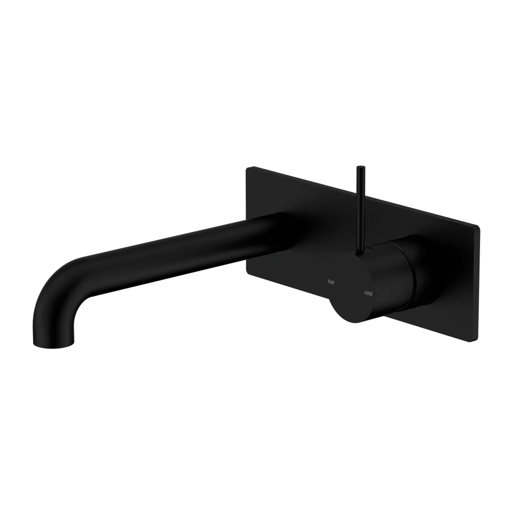 Nero Mecca Wall Basin/Bath Mixer Handle Up 160mm Matte Black - Image 3