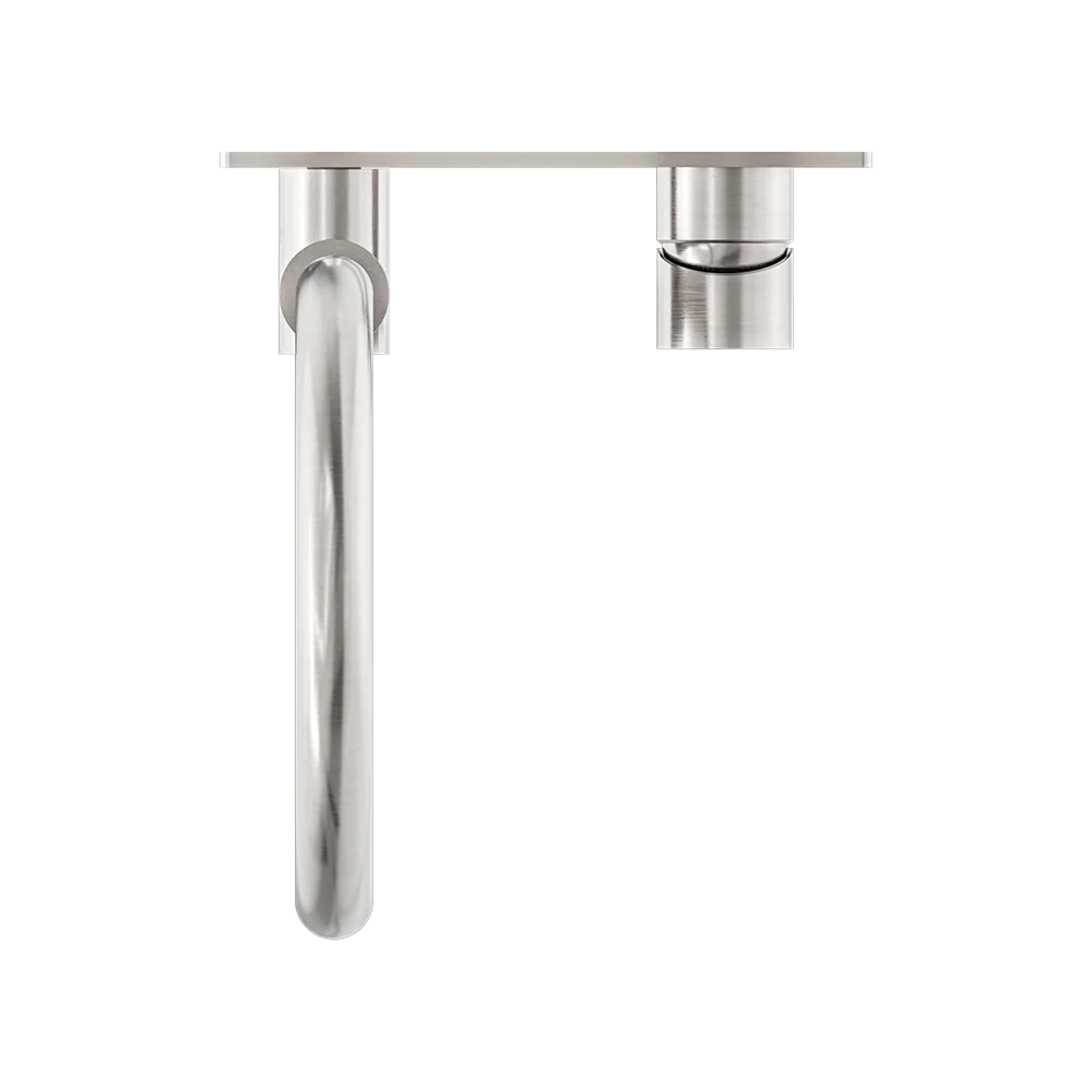 Nero Mecca Wall Basin/Bath Mixer Swivel Spout Brushed Nickel - Image 4