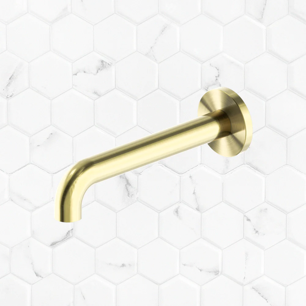 Nero Mecca Wall Basin/Bath 260mm Spout Brushed Gold - Image 2