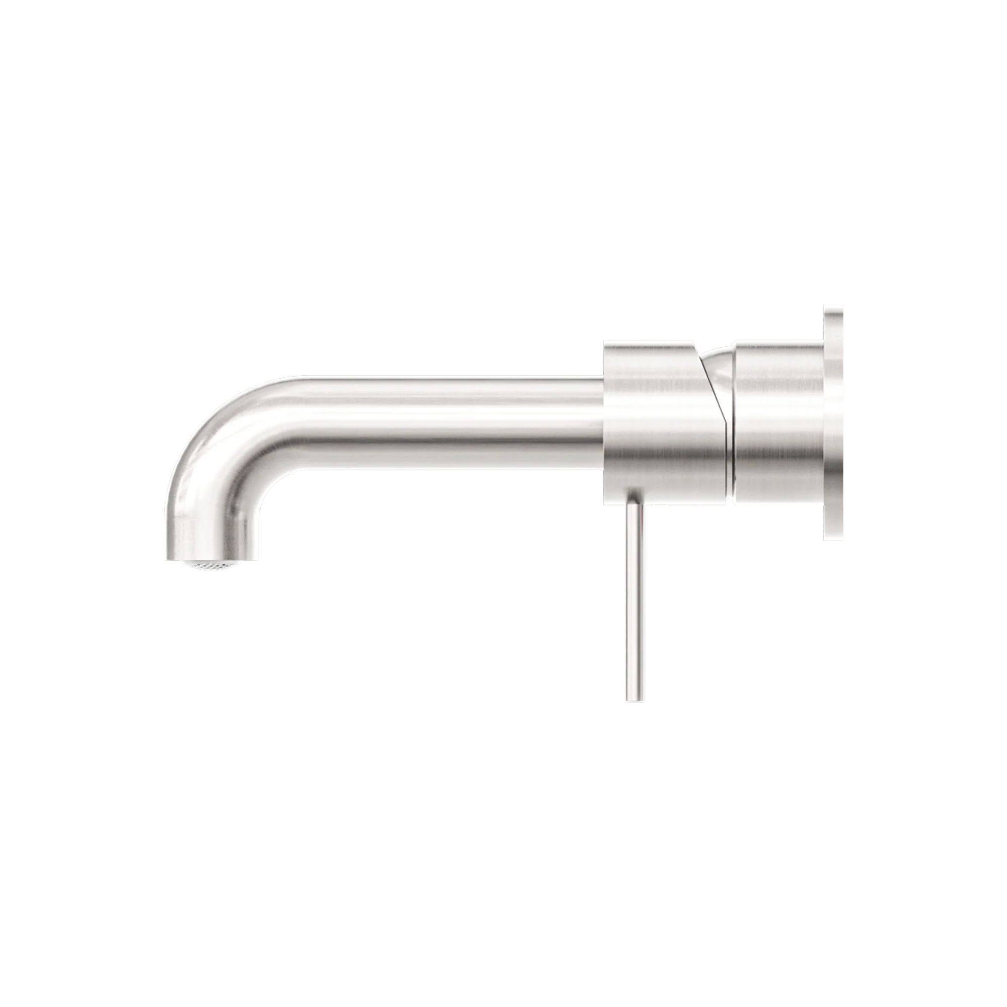 Nero Mecca Wall Basin Mixer Separate Back Plate 230mm Spout Brushed Nickel - Image 4