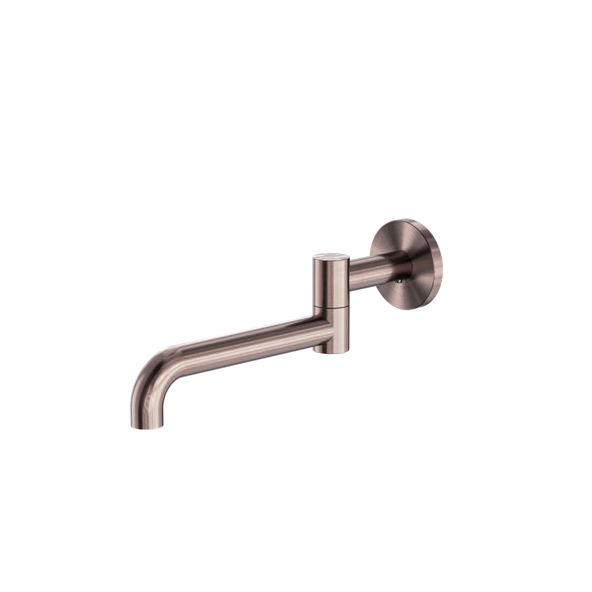 Nero Mecca Wall Mounted Swivel Basin/Bath Spout Only 225mm Brushed Bronze - Image 3
