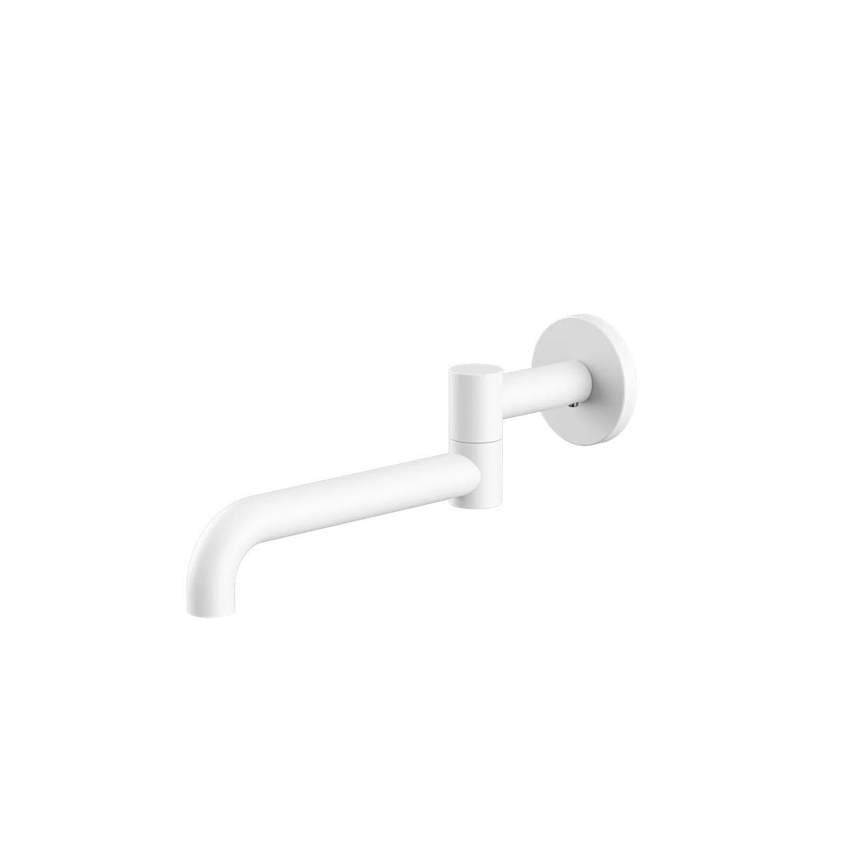 Nero Mecca Wall Mounted Swivel Basin/Bath Spout Only 225mm Matte White - Image 3