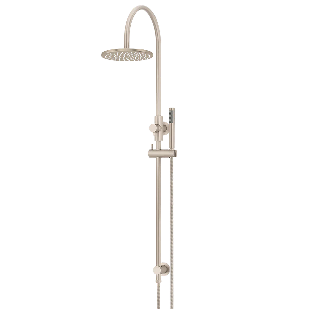 Meir 200mm Round Overhead Shower Set Single Function Hand Shower Champagne - Image 3