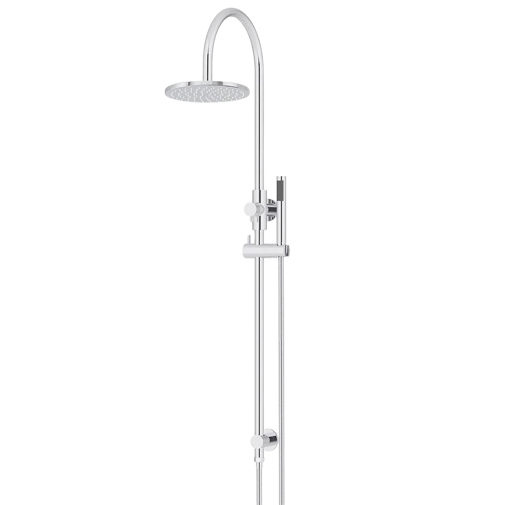 Meir 200mm Round Overhead Shower Set Single Function Hand Shower Polished Chrome - Image 3