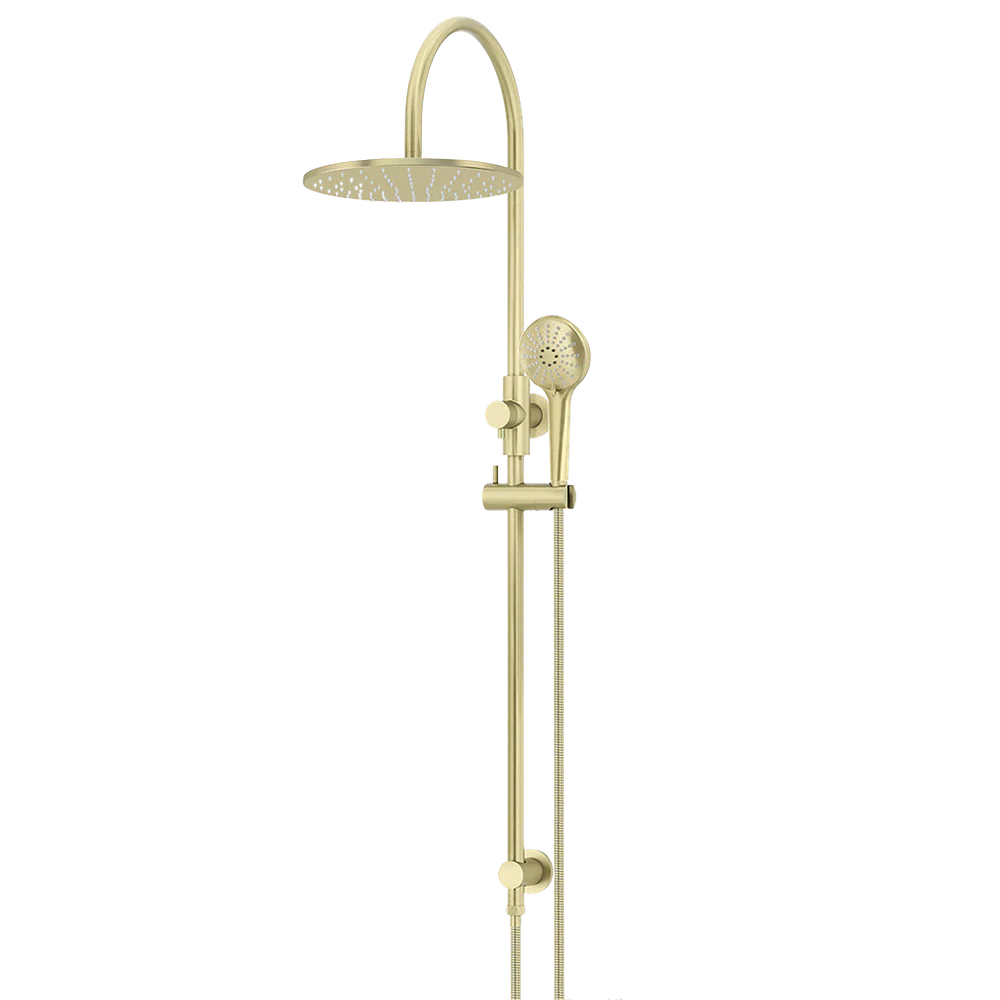 Meir 300mm Round Overhead Shower Rail Three Function Hand Shower Tiger Bronze - Image 3