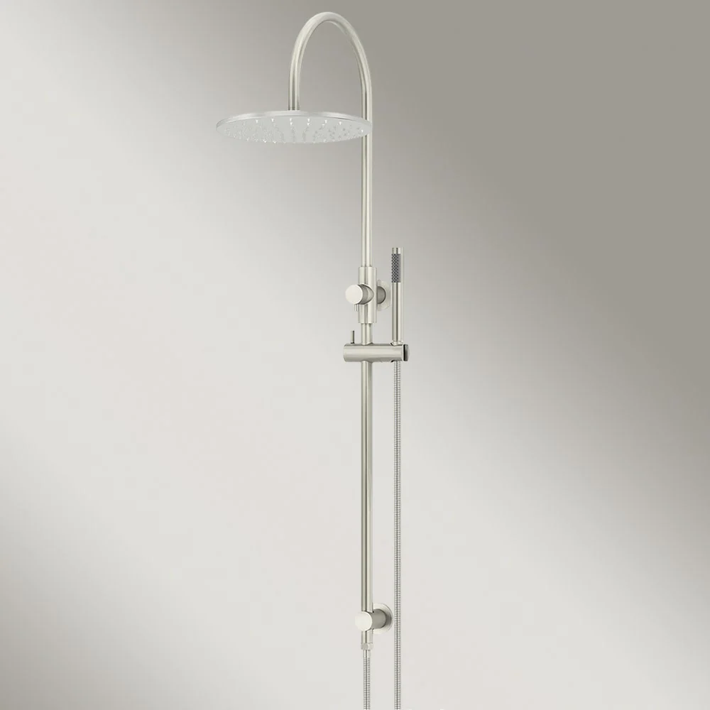 Meir 300mm Round Overhead Shower Set Single Function Hand Shower Brushed Nickel - Image 2
