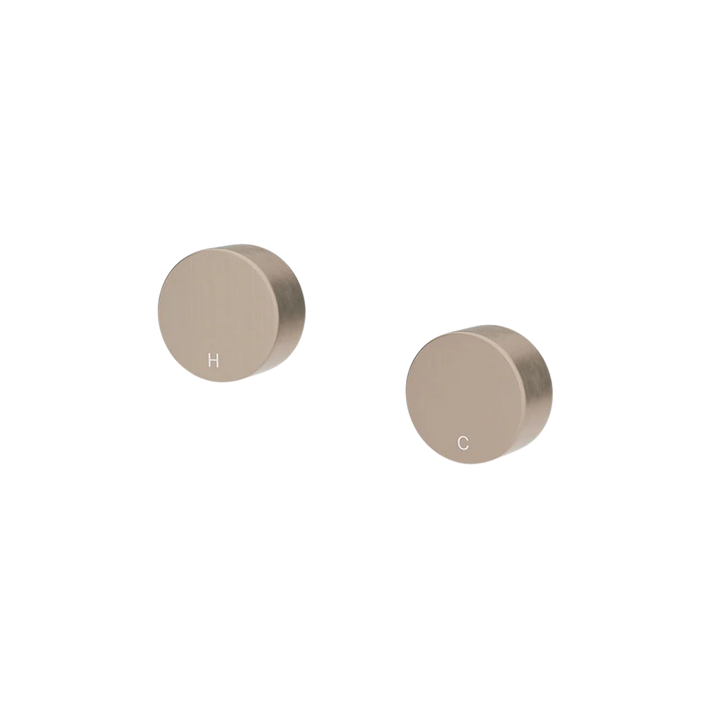 Meir Circular Wall Taps Champagne - Image 3