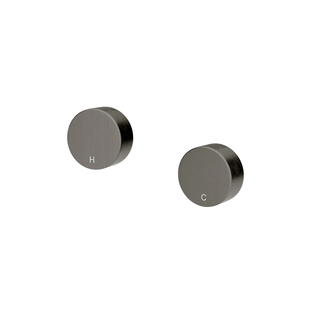 Meir Circular Wall Taps Shadow Gunmetal