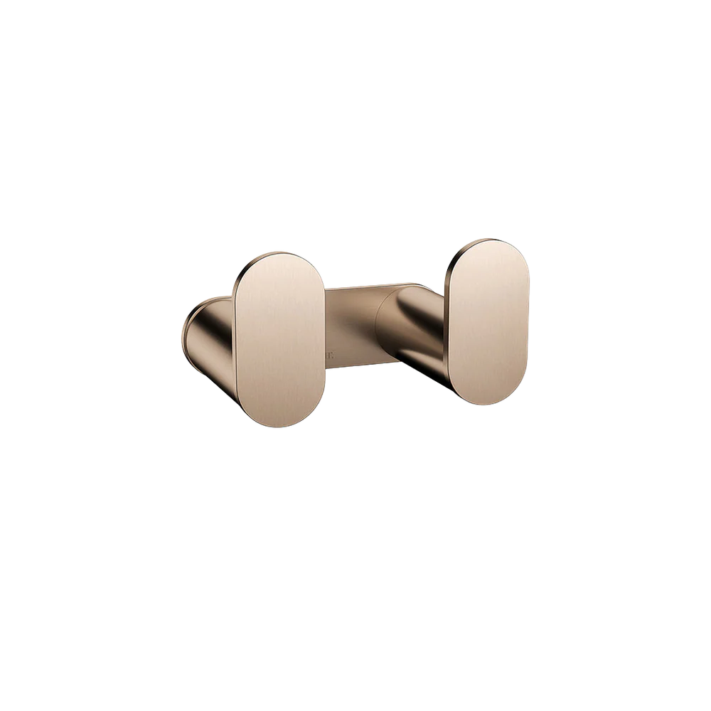 Meir Curvae Double Robe Hook Champagne - Image 3